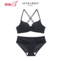 性感小胸聚拢显大文胸套装无钢圈内衣女少女内裤胸罩 费琳胸罩