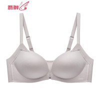 内衣女 前扣无钢圈侧收副乳聚拢小胸调整型薄文胸M54 费琳胸罩