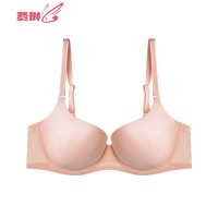 薄款大胸显小文胸女式大杯大码U比光面聚拢内衣 费琳胸罩