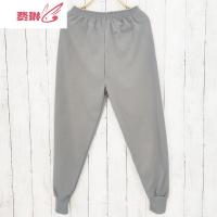 男士睡裤家居裤中年老年人居家长裤爸爸秋裤薄款男装打底裤 费琳