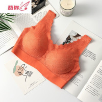 泰国乳胶内衣女无钢圈美背小胸聚拢文胸调整型背心运动胸罩 费琳胸罩