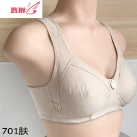 中老年文胸无钢圈棉通用妈妈聚拢薄款胸罩中年女性大码内衣 费琳胸罩