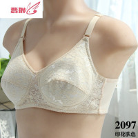 妈妈无钢圈无海绵文胸中老年聚拢内衣女加大码夏超薄胸罩通用 费琳胸罩