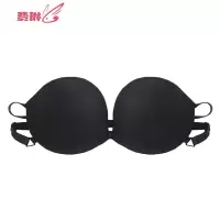 无肩带内衣女隐形防滑小胸聚拢大码薄款夏季美背文胸礼服婚纱乳贴 费琳胸罩