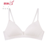 薄杯透气三角杯法式小胸文胸显小无钢圈内衣文胸罩 费琳文胸套装