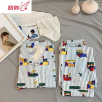 日系款甜美史努比睡衣少女情侣长袖学生男服套装外穿 费琳