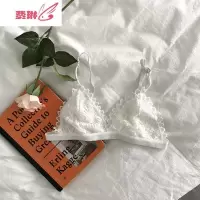 少女蕾丝勾花超薄内衣法式三角杯抹胸吊带文胸罩女 费琳胸罩