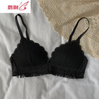 花边少女内衣内裤套装学生无钢圈聚拢上托文胸性感小胸罩早春 费琳文胸套装