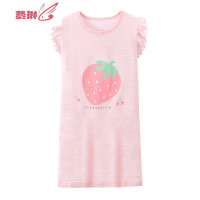 女童睡裙夏季薄款儿童短袖服宝宝中大童睡衣母女亲子裙子 费琳