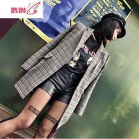 个性字母袜印花超薄透肉超薄款连裤袜丝袜字母袜连裤袜袜子女 费琳