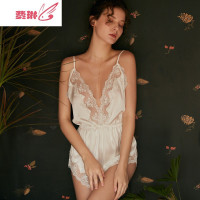 情趣内衣透明蕾丝连体性感睡衣小胸套装超骚欧美挑逗床上诱惑 费琳