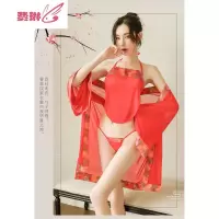 情趣睡衣骚古代青楼诱惑挑逗床上开裆免脱服装性感肚兜式内衣 费琳