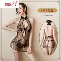 性感旗袍情趣内衣惑套装超骚挑逗床上透视服装 费琳