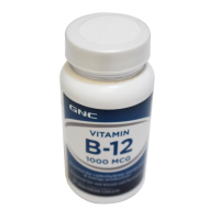 美国进口 健安喜(GNC) 维生素B族B12片甲钴胺钴胺素片剂1瓶装90粒 成人营养VB