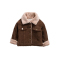 新款儿童外套加厚冬装韩版小孩衣服加绒男童夹克宝宝羊羔绒上衣小童装