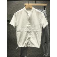 新款Hi 感衬衫男韩版潮流ins夏季短袖白衬衣男生很仙的上衣服