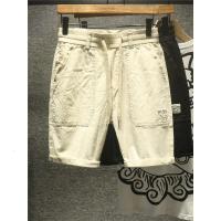 新款Hi 日系简约纯色休闲短裤男青年潮流ins松紧腰宽松百搭五分裤