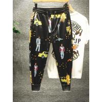 新款Hi 时尚潮酷轻奢花里胡哨日系卡通印花修身小脚九分休闲裤