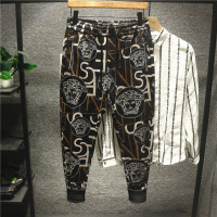 新款Hi 欧洲西海岸动漫印花休闲裤男士潮流帅气微宽松柔滑感哈伦裤