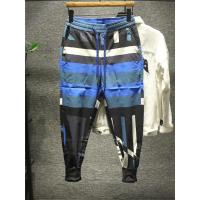 新款Hi 港版多色拼接休闲裤男ins束脚卫裤条纹松紧系带boy修脚