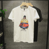 新款hi 短袖欧美风国潮T恤男女通穿时尚休闲半袖全棉圆领卡通胖蛙