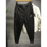 新款Hi 绣标束脚裤慢跑裤丝光棉亮口袋拉链设计卫裤烫简约百搭