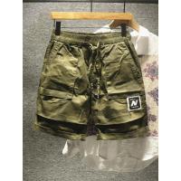 新款Hi 重磅水洗超质感迷彩短裤男青年夏季复古军事宽松5分裤