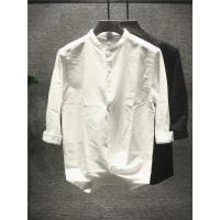 新款Hi 韩风设计感小众纯粹白男青年潮流ins宽松帅气七分短袖上衣