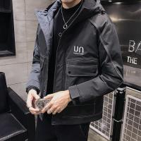 新款羽绒服男士短款2020新款韩版潮流帅气派克服冬季工装加厚外套