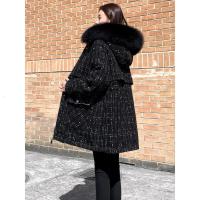 新款白鸭绒派克羽绒服女装中长款2020年冬季新款韩版收腰显瘦时尚外套