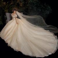 新款星空秋冬孕妇主婚纱2020新款气质新娘森系超仙梦幻拖尾小个子