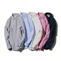 新款GBOY春秋季牛津纺衬衫男长袖衬衣休闲ins潮寸衫日系宽松上衣