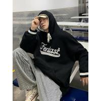 新款男士卫衣秋冬款加绒加厚潮流宽松百搭上衣服ins冬季连帽外套