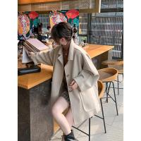 新款学生小个子毛呢外套女中长款秋冬季韩版宽松日系风衣显瘦大码大衣
