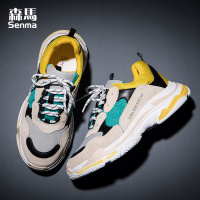 森马老爹鞋男春秋季新款透气原宿百搭白色运动鞋潮 ins超火的鞋子