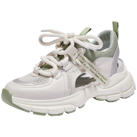 森马老爹鞋女春夏透气2020新款凉鞋百搭镂空网面厚底增高运动鞋潮