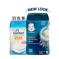 美国直邮Gerber/嘉宝 嘉宝婴幼儿1段DHA米粉/宝宝一段米糊含益生菌227g 1罐装 适合6个月以上