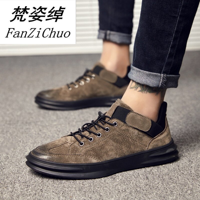 2018春季男鞋子韩版潮流板鞋运动休闲鞋冬季百搭潮鞋英伦真皮男鞋