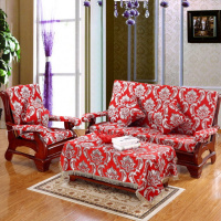 好多家实木沙发垫海绵垫加厚红木沙发坐垫带靠背中式滑四季椅垫惠恩HuiEn
