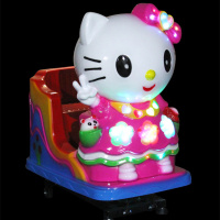 古达儿童摇摇车投币车摇摆机电动游乐场超市室内室外商用 小号凯蒂猫