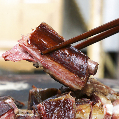 无大骨烟熏腊排骨腊肉农家风味四川特产熏排骨500g