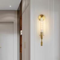 华阁 全铜壁灯背景墙壁灯客厅镜前灯床头灯美式后现代卧室房间卫生间楼梯阳台新中式北欧过道现代简约壁灯