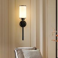 华阁 全铜壁灯背景墙壁灯客厅镜前灯床头灯美式后现代卧室房间卫生间楼梯阳台新中式北欧过道现代简约壁灯