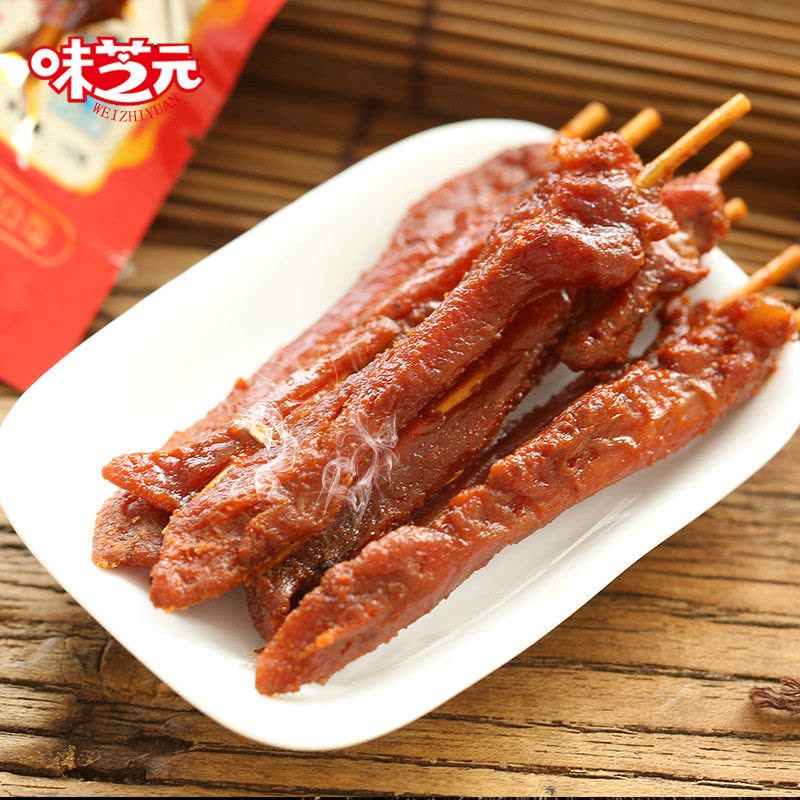 味芝元 牛肉味鸭肉零食 牛肉味 12g*20包(休闲零食小吃)图片