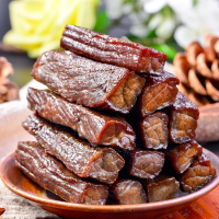 牛肉干正宗手撕零食 风干牛肉干香辣五香500g YFZ