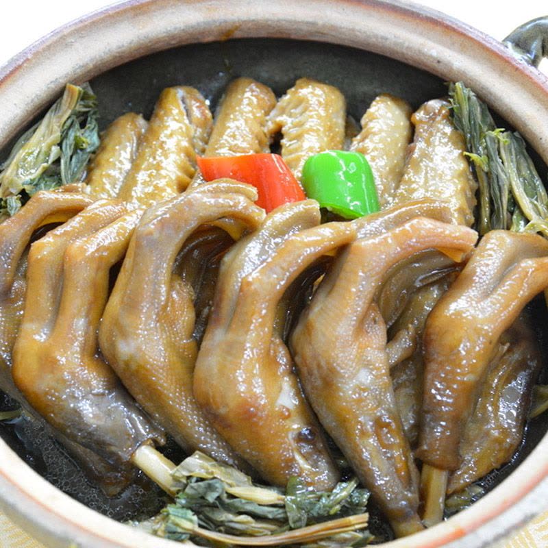 生鸭掌 带骨 1000g 新鲜 卤味火锅 小吃食材鸭爪鸭肉生鲜 XH图片