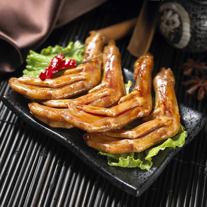生鸭掌 带骨 1000g 新鲜 卤味火锅 小吃食材鸭爪鸭肉生鲜 XH图片