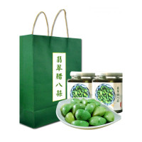 博多客金乡大蒜翡翠腊八蒜礼盒装绿蒜醋泡蒜糖蒜绿蒜头800g2罐生鲜新鲜
