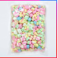 彩色棉花糖糖果 零食烘焙蛋糕装饰牛轧糖软糖 500g多种颜色形状混合款