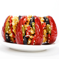 红枣夹核桃仁葡萄干真空小包装夹核桃的大红枣 [高品质真空包装]什锦枣500g*2